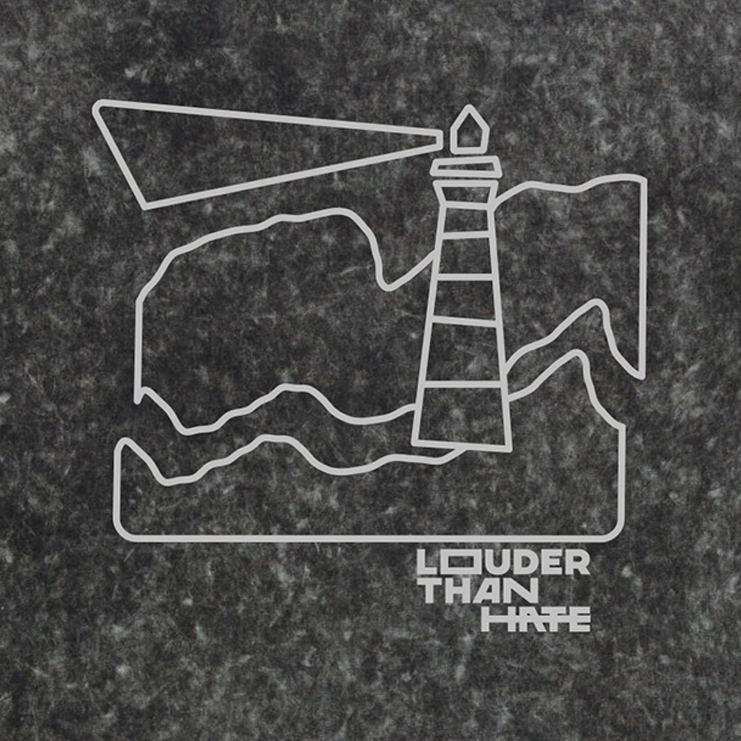 LOUDER THAN HATE Shirt Acid black inkl. Spende